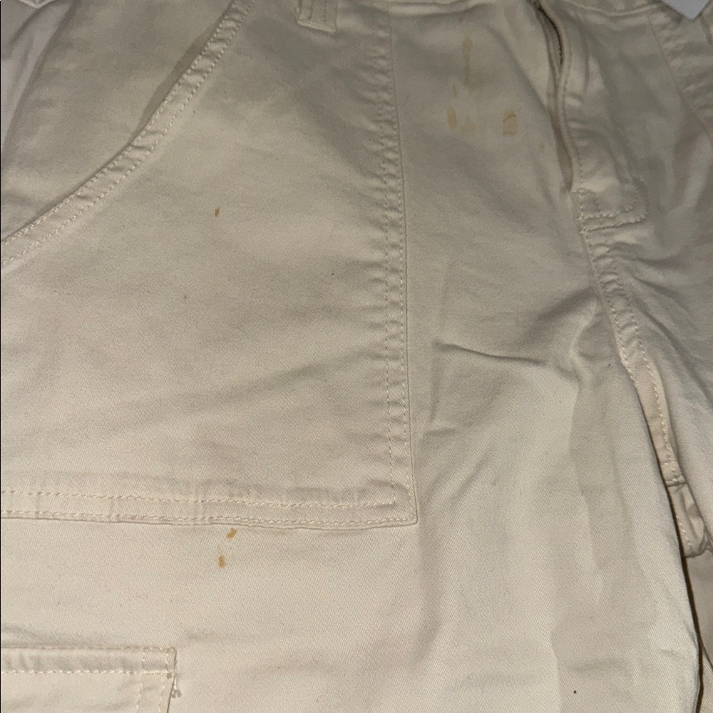 Cream Cargo Pants - Picture 3 of 4